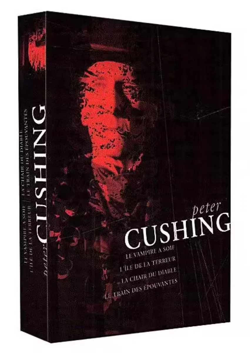Coffret Peter Cushing 4 DVD : Le Vampire a soif, L'île de la terreur, La Chair du diable, Le Train des épouvantes