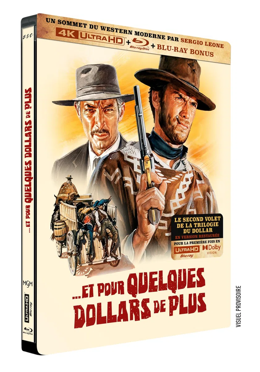 ET POUR QUELQUES DOLLARS DE PLUS UHD 4K + BD + BD BONUS STEELBOOK